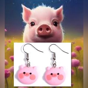 $1 PIG EARRINGS. NEW. $1 WITH ANY $10 ORDER OR MORE